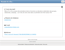 Tablet Screenshot of oleron-tiralarc.com